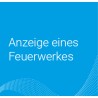 Onlineantrag Anzeige eines Feuerwerkes