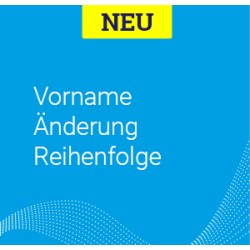 Vorname Änderung Reihenfolge